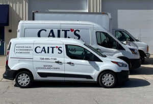 CAIT'S Estate Sale vans ready for action